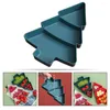 Geschirrsets Weihnachtsbaumfruchtplattenabteil Bäume Behälter Süßigkeiten Vorspeise Splett Tablett Xmas -Formbehälter Behälter