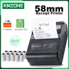Принтеры Mini Portable Thermal Paper Printer Printer 58mm Bluetooth inkfree USB Билл -производитель билетов Windows Android PC Impersora termica