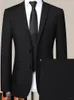 Mens Highquality Suit Business Professional Youth Office Worker Formal Dress Wedding Banquet Gentleman Twopiece 240412