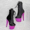 Buty taneczne Laijianjinxia 17 cm/7 cali PU Górny słup na wysokim pięcie platforma seksowna klub nocny nowoczesne buty kostki 031