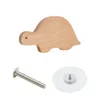 Wood Furniture Knob with Fun Animal Shape Wooden Drawer Handle Free Handle Drop Shipping