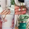 Novelbelysning 2Add26 Letter Charm -tillbehör för Cup Inledande namn ID Personligt handtag med DIY Letters Tumbler Identification OTP4G