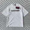 24SS Spring/Summer футболка с новым брендом с высококачественными отпечатками дышащих коротки