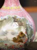 Vase ningfeng kiln花と鳥のガーリック花瓶中国の茶室の装飾品アンティークシーンデゼンセラミック