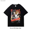 女性用Tシャツ日本のアニメキルララキルグラフィックプリントTシャツファッションヴィンテージプラスコットンクルーネックショートスリーブTシャツ女性メンル2403