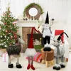 Christmas Gnomes Elk Doll Söt dekoration Plush Elf Ornaments Dekorationer för inomhusheminredning Xmas Party Gift 2110192178