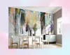 Papéis de parede modernos graffitos abstratos art 3d papel de parede mural european tinta retro mark Mark Golden Living Room TV Background Wall P7625071