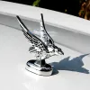 3D Flying Eagle Emblem Logo Capuz frontal Capuz de carro adesivos de carro Eagle Acessórios de distintivos de crachá CHROMO