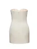 Kobiety eleganckie bez ramiączki mini sukienkę 3D Flower Bustier wycięte bodycon tube sukienka bez tyłu na imprezie klubowej krótkie sukienki 240411