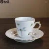 أكواب صحن السفر القهوة القدح الحليب السيراميك كوب تركي فاخر وصحون مجموعة Teacup هدية 50