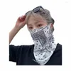 Écharpes Masque de crème solaire Punk Fashion Punk pour hommes Femmes Summer Face Cou Neck UV Protection Earf Scarf Hip Hop Outdoor Sports Cycling Bandana S Z4A2