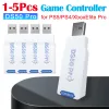 Adaptör 15pcs DS50 Pro Gamepad Dönüştürücü Kablosuz USB Adaptör BluetoothCompatible Oyun Denetleyicisi PS5/PS4/Xboxelite Pro için