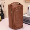 Cosmetic Bags Vintage Luxury Toiletry Bag Travel Necessary Business Cosmetic Makeup Cases Male Hanging Storage Organizer Wash Bags for Men L49