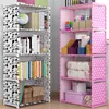 Desktop -Bücherregal für Bücher Storage Locker Organizer Möbel Kinderbuchregale Bücherregal mit Türen Raumregal Librero Eisen