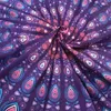 Tapisseries India Tapestry avec glands imprimé paacock Bohemia Mandala Mur suspendu Hippie Beach Mat Blanket Bikini Cover Up Up Tippet