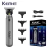 Clippers Kemei KM1757 Hair Clipper Professional Hair Trimmer Electric Hair Cutting Machine Typec 0 mm High Power Barber Clipper For Men