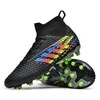 American Football Shoes Men's Long Spike Boots Futsal Soccer Non Slip Kids High Ankle Cleats Professional Grass Training Sneakers