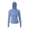 Yogajacken tragen mit Kapuze Define Damen Designer Sport Jacke Mantel doppelseitige Schleiffitness Chothing Hoodies Langarm Kleidung Zwei Styles Trend