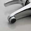 バスルームシンク蛇口yanksmart Chrome Polied Basin Faucet Deckマウントシングルハンドルホールコールドウォーターミキサー