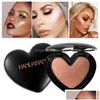 Ombre à paupières handaiyan 6 couleurs Hightlighter Powder palette palette maquillage lueur glabe illuminateur maquillage highlight palette cosm dhsys