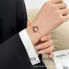 High -end designer Bangles voor Vancleff Hoge versie Ladybug Bracelet Women Ema Butterfly White Fritillaria Plum bloesem vleugels vier bladgrasarmband origineel