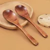 Spoons 1/10Pcs Wooden Spoon Tableware Tea Honey Coffee Stirring Spice Condiment Salt Sugar Soup Kitchen Mini Durable Accessories