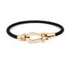 Braceuse de créateur aimant en chevaux Boucte en acier inoxydable Bracelet Bracelet en or rose Bijoux1626964