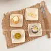 Piatti in stile coreano 4pc Ceramica di originalità piastra sapori quadrati piccoli piatti di sushi stoviglie