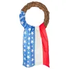 Decorative Flowers Independence Day Wreath American Memorials Star Festival 7.4 Decorations For Outside