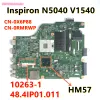 マザーボードCN0x6P88 CN0RMRWP for Dell Inspiron N5040 V1540ラップトップマザーボードHM55 DDR3 DV15 CP UMA MB 102631 48.4IP01.011 100％テスト