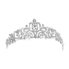 Clips de cheveux Barrettes Princesse Crown Alloy Rhingestone Band Crystal Bridal Style Style Headwear Bijoux Femmes Tiara Drop Livrot H Otvyc