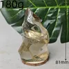 Decorative Figurines Natural Smoke Quartz Rainbow Crystal Glue Flower Torch Home Room Decorated Witchcraft Altar Prayer Meditation Gemstone