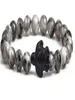 Fashion Strands Natural Stone volcanic stone black turquoise turtle agate adjusted Bracelet elastic js345j3646246