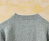 Bahar Sonbahar Şeridi Sıradan Kakiller Kazak Yuvarlak Boyun Çocuklar İçin Yumuşak Yün Kıyafetleri Kız Sweaters Çocuklar Bebek Örgü Pullover8545037