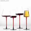 Wijnglazen 2 stks rood getrokken stengel kristal wijn oblet handgemaakte persoonlijkheid Red Wine Lass Tastin Cup Home Bar Weddin Party Usin L49