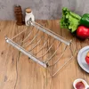 Strumenti rack per fumatori per grigliare dispositivi riutilizzabili facili da pulire il supporto per costole per costole di pollo non stick b.eak bbq