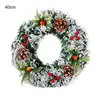 Fleurs décoratives couronne de porte durable améliorer l'atmosphère disposition de la scène pendentif avant la décoration de Noël décoration de Noël