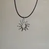 Pendant Necklaces 2Pcs/Set Fashion Silver Color Sun Moon For Women Vintage Punk Metal Star Clavicle Chains Choker Jewelry Gifts