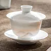 Ensembles de ciwage de verres de thé Luxury Chinese Cup Service Macha Kettle Drinkware Cooking Pots Jogo de Cha Porcelana Porcelain Yyy35xp