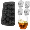 Halloween 10 cellules 3d crâne glacée moule de glaçon en silicone plateau de glaçon de glaçons Cube Cube DIY Whisky Ice Ball Moule de chocolat Moule de chocolat