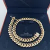 12mm 20 tum 14K Solid Gold Link Chain Necklace Real 14K Yellow Gold Necklace Miami Cuban Chain