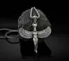 ISIS Pendant Necklace 316l Rostfritt stål Silver Kvinnor Egyptiska bevingade gudinnes smycken gåvor8530675