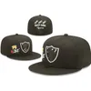 New Fitted Caps Football Hat SF 4 Champions Cap Black All Size Mix Match Order All Caps High Quality Hat Size 7, 7 1/8, 7 1/4, 7 3/8, 7 1/2, 7 5/8, 7 3/4