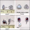 Impostazioni di gioielli Accessori per orecchini per perle per perle 925 Sier Orering per donne che montano la moda vuota Deliveria per matrimoni fai -da -te dhqjy