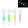 Wholesale 4Inch Luminous Smoking Glass Oil Burner Pipes Colorful mini 4inch Octopus Glow in Dark Luminous Hand Pipe Spoon Burners Bubble