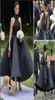 Robes de demoiselle d'honneur de la campagne 2019 avec un grand arc sexy arrière petit robe de fête noir