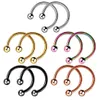 Nasenringe Stollen Mode Edelstahl Hufeisen gefälschter Ring C Clip Lip Piercing Stud Hoop für Frauen Männer Langhantel Drop Lieferung Je j otcf2