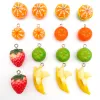 5pcs pendentifs de fruits acryliques mignons banane fraise orange petit fruits charmes pour collier bricolage bracelet boucles d'oreille