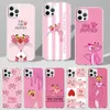 Copertina Pink Funny Panther per Apple iPhone 11 12 13 Mini 14 15 Pro Max 7 8 Plus SE 2020 Xs 6 6S 5 5S Cancella di telefono TPU Clear TPU