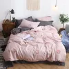 Conjuntos de roupas de cama edredom decorativa impressa A/B Padrão lateral de dupla capa Duvet Cama Filôs lençóis planos para solteiro